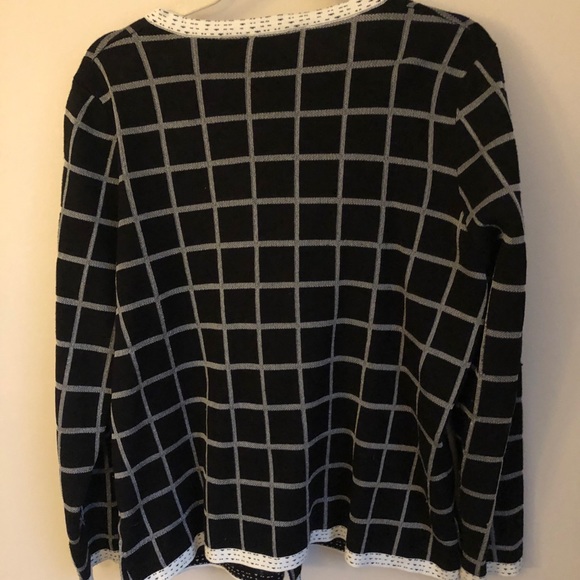 Alison Sheri Check Print Knit Cardigan - Picture 6 of 6